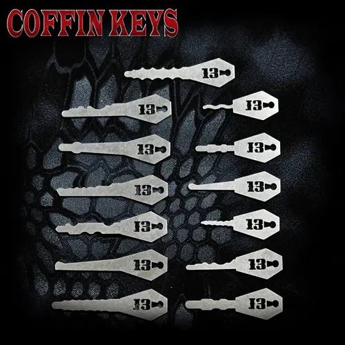 Sparrows Coffin Keys Varied Key Set for Wafer & Tumbler Locks Bump Keys & Jiggler Keys