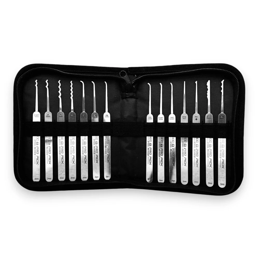 Pro Pick Titan Core Lock Picking Set (Steel Series) – 14 Piece Kit with ...