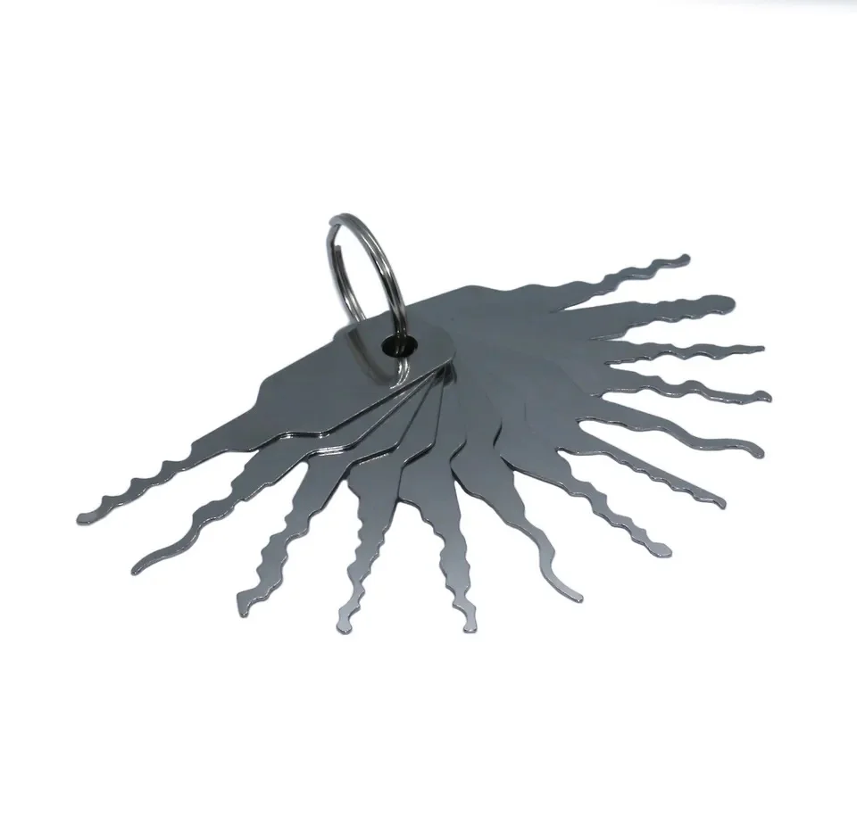 KSEC Pro Pick Cylinder Jigglers Set Skeleton Key Tools for Wafer