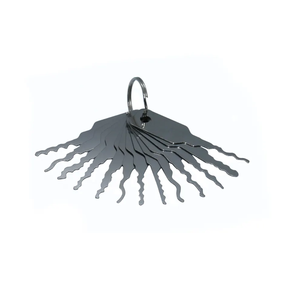 KSEC Pro Pick Cylinder Jigglers Set Skeleton Key Tools for Wafer