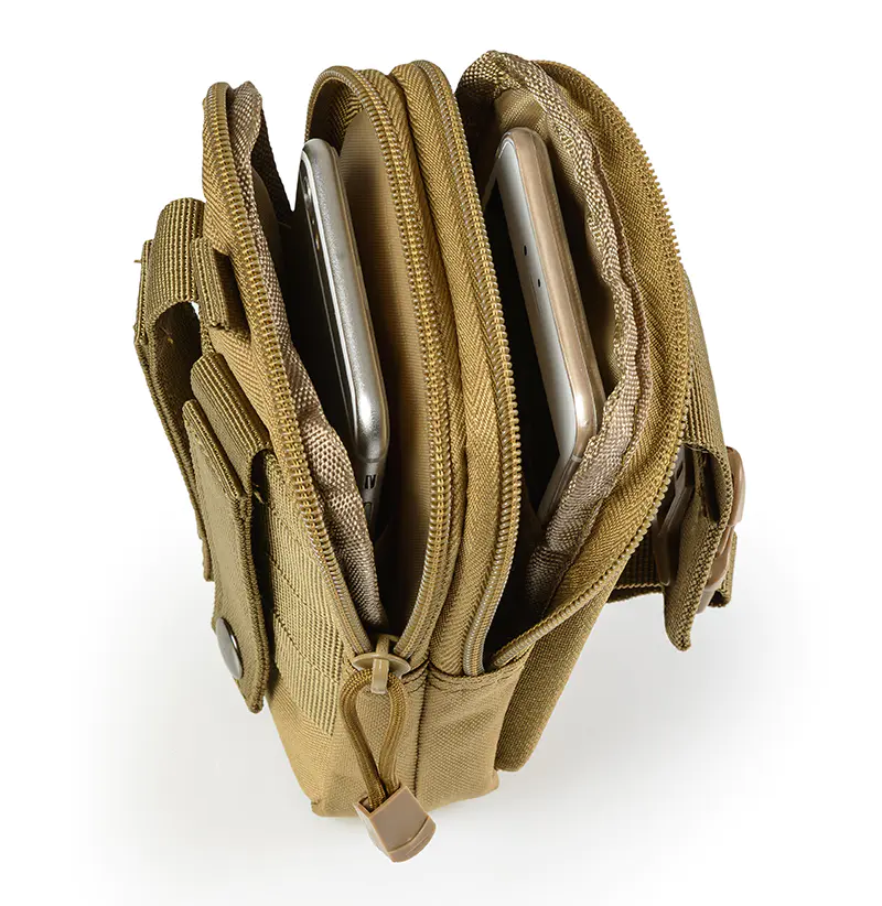 Qiilu Tactique Molle Pouch Bag Outdoor EDC Molle Pouch Wallet